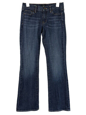 J. Crew Jeans Womens Size 27 Blue Bootcut Dark Wash Stretch Denim